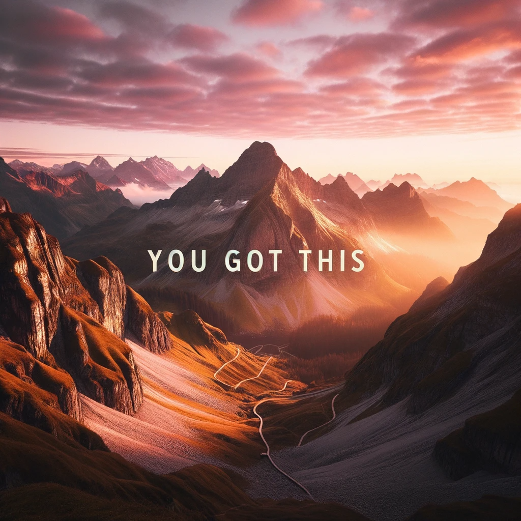 You got this quote - breathtaking mountain landscape motivational image