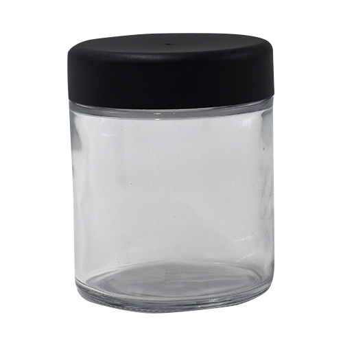 4oz Glass Jar Screw Top - Clear Jar with White Lid (90 - 9,000 Count) 90 Count - Mj Wholesale