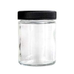 1 oz Clear Glass Straight Sided Round Jar With Smooth White Lid - (160 -  16,000 Count)