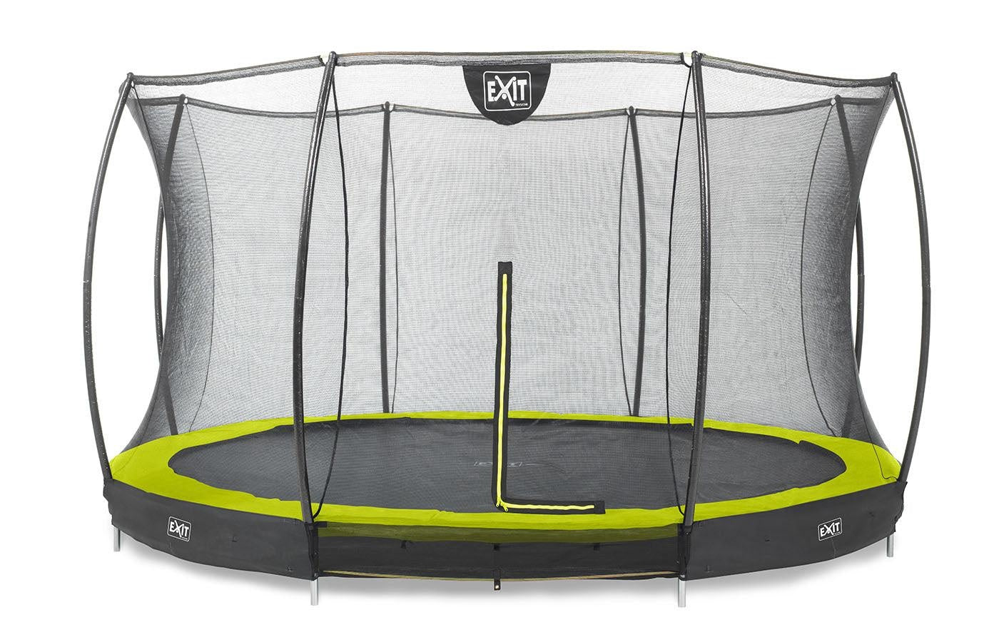 ondeugd blad voorzien Inground trampoline met veiligheidsnet (rond) – Houten Onderwijsmateriaal
