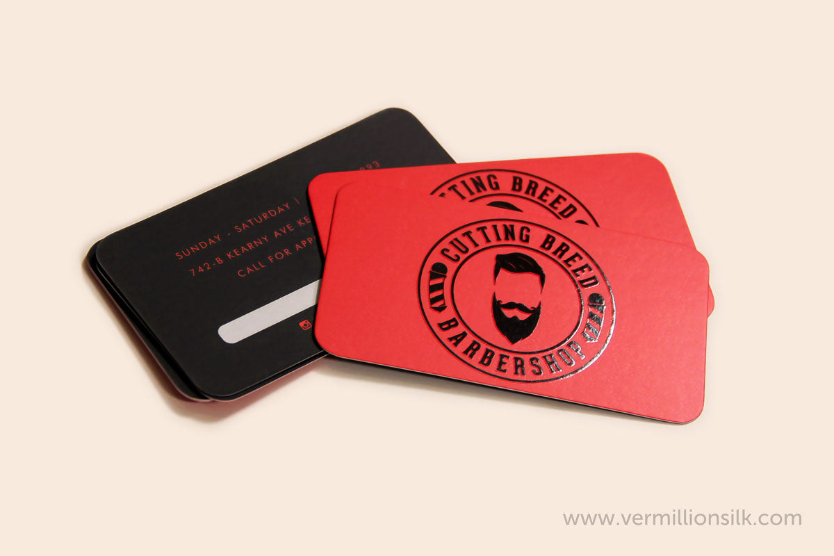 spot uv business cards gloss and silk coated