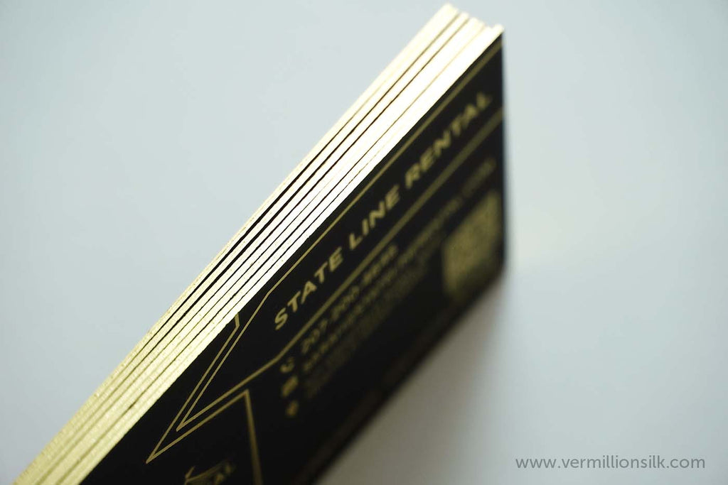 gold foiled edge business cards