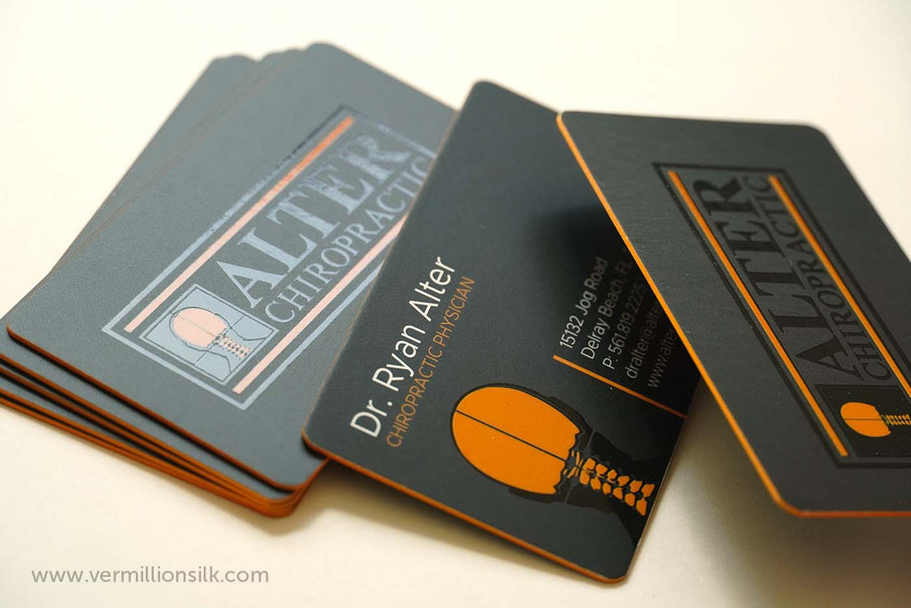 round corner painted edge business cards
