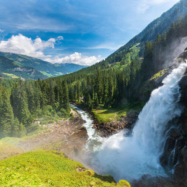 waterfall in the mountainside