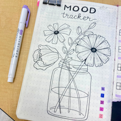 Flower Jar mood tracker