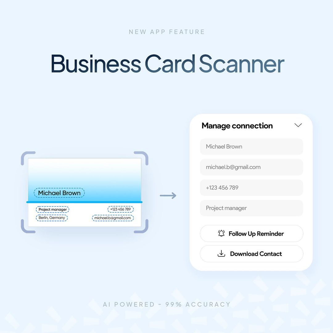 Business Card Scanner - Tapni App