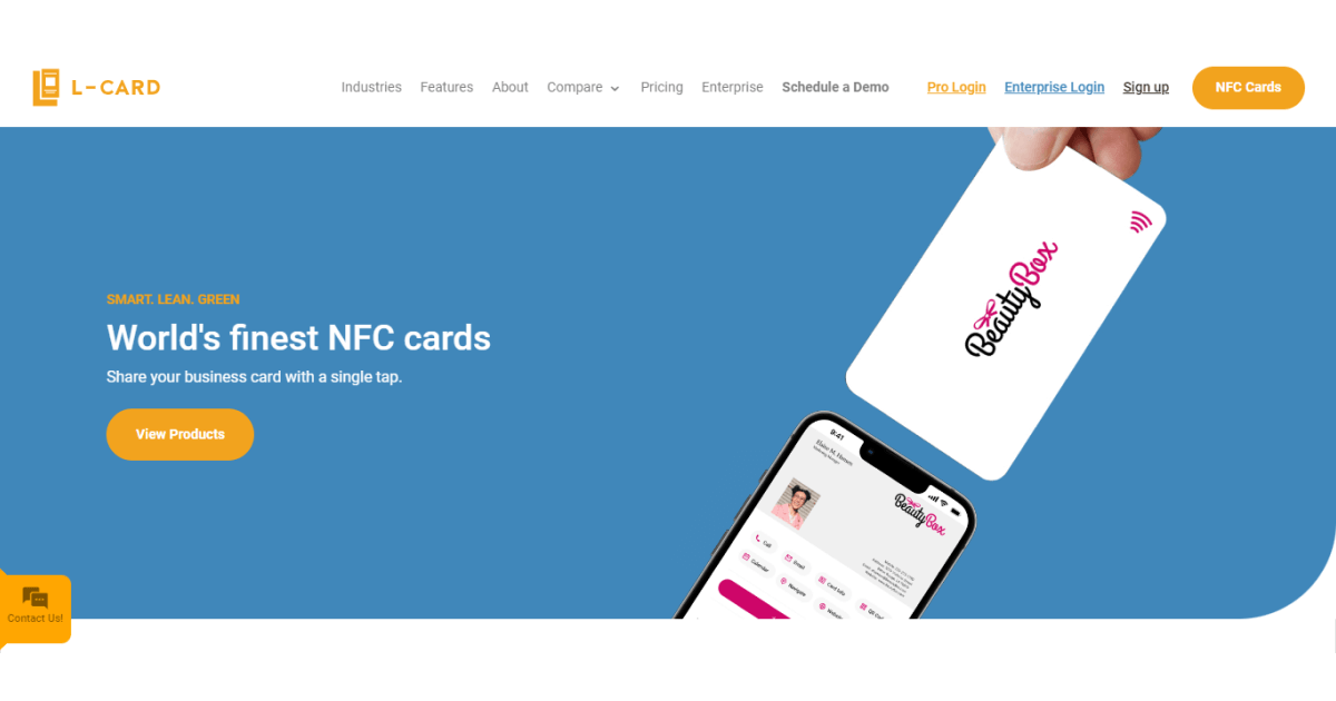 l-card-digital-business-card-app