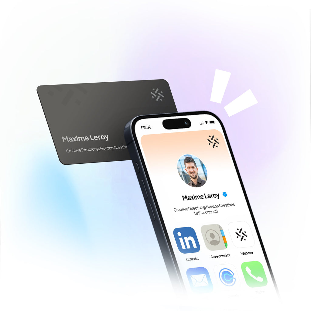 NFC Digital Business Cards for networking tapni