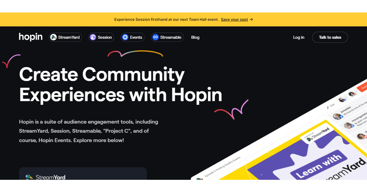 hopin-homepage