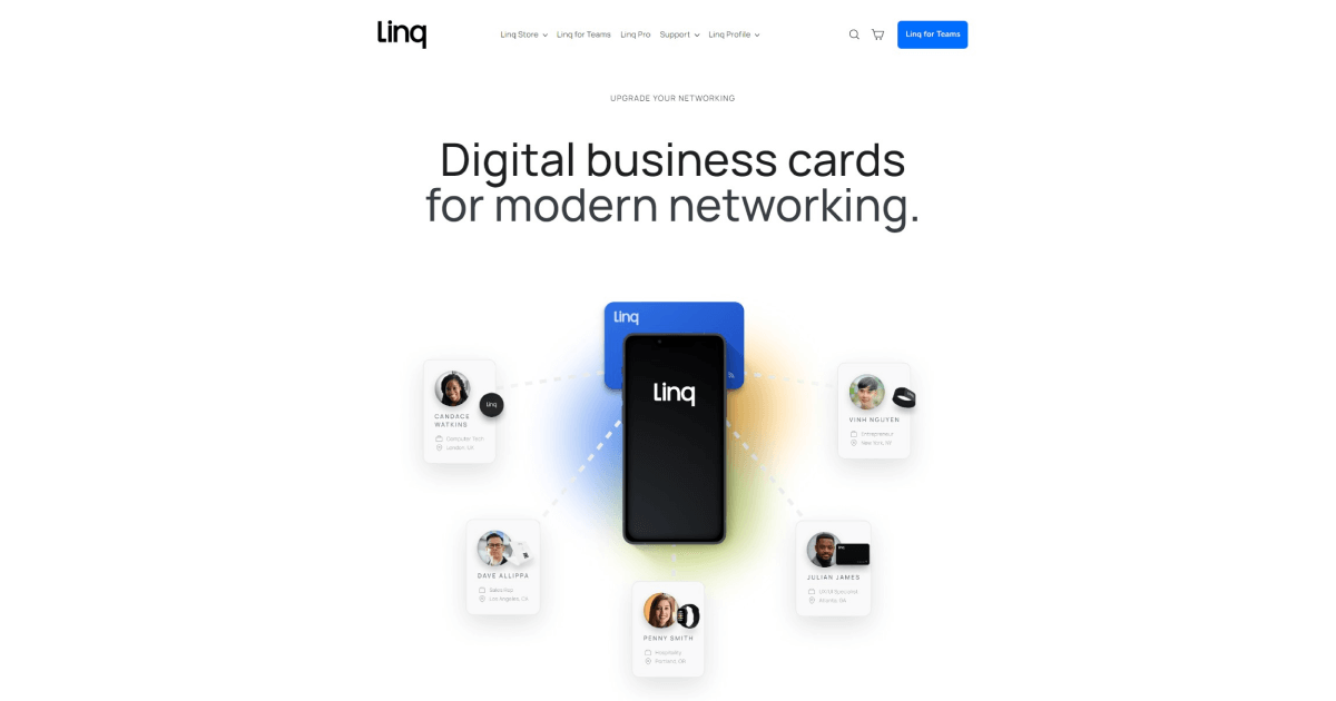 linq-homepage-digital-business-card