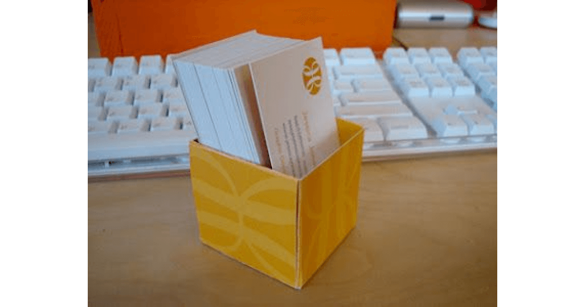 make-a-business-card-holder-with-an-old-business-card