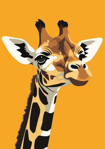 affiche-bébé-girafe