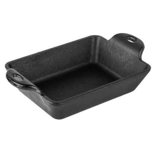 Lodge 16-Ounce Cast Iron Oval Mini Server, Black