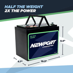 36V30Ah Lithium Battery Measurements