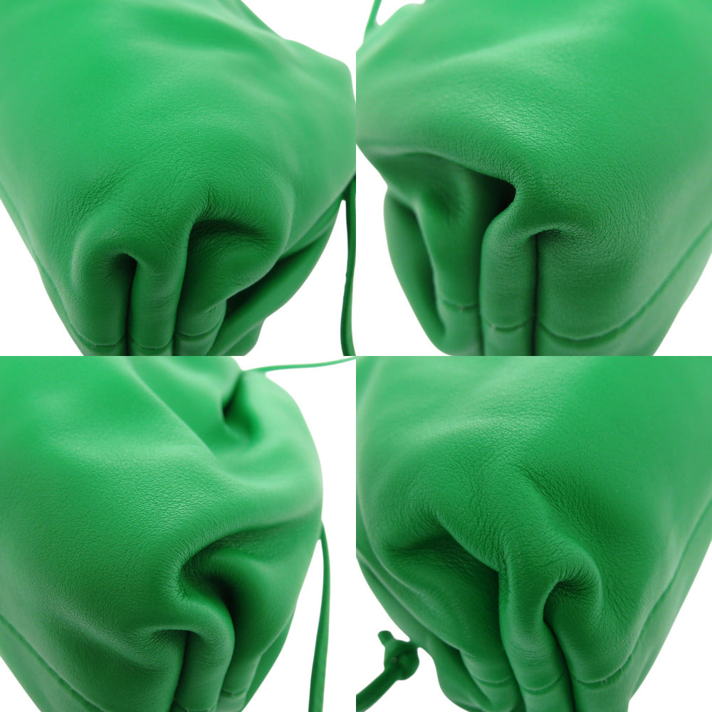 BOTTEGAVENETA Shoulder Bag 585852 leather green Mini The Pouch Purse Women Used Authentic - Image 4
