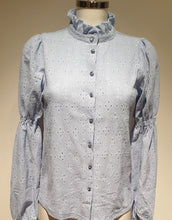 Load image into Gallery viewer, FREEQUENT MILAN BLOUSE CHAMBRAY BLUE
