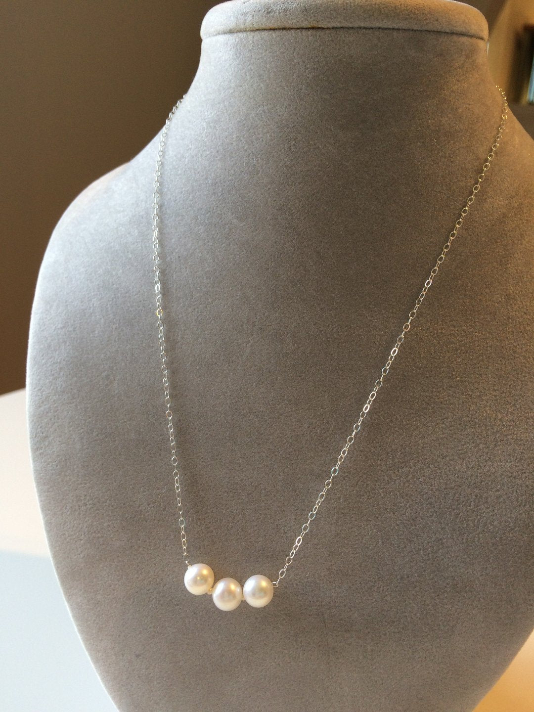 Count Your Blessings Pearl Necklace with Large Pearls (17"-19")