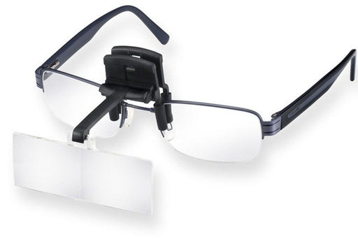 Magna Flip Clip on Flip Up Magnifiers, Converts Distance Glasses and Into Reading and Computer Glasses. +4.50 Power