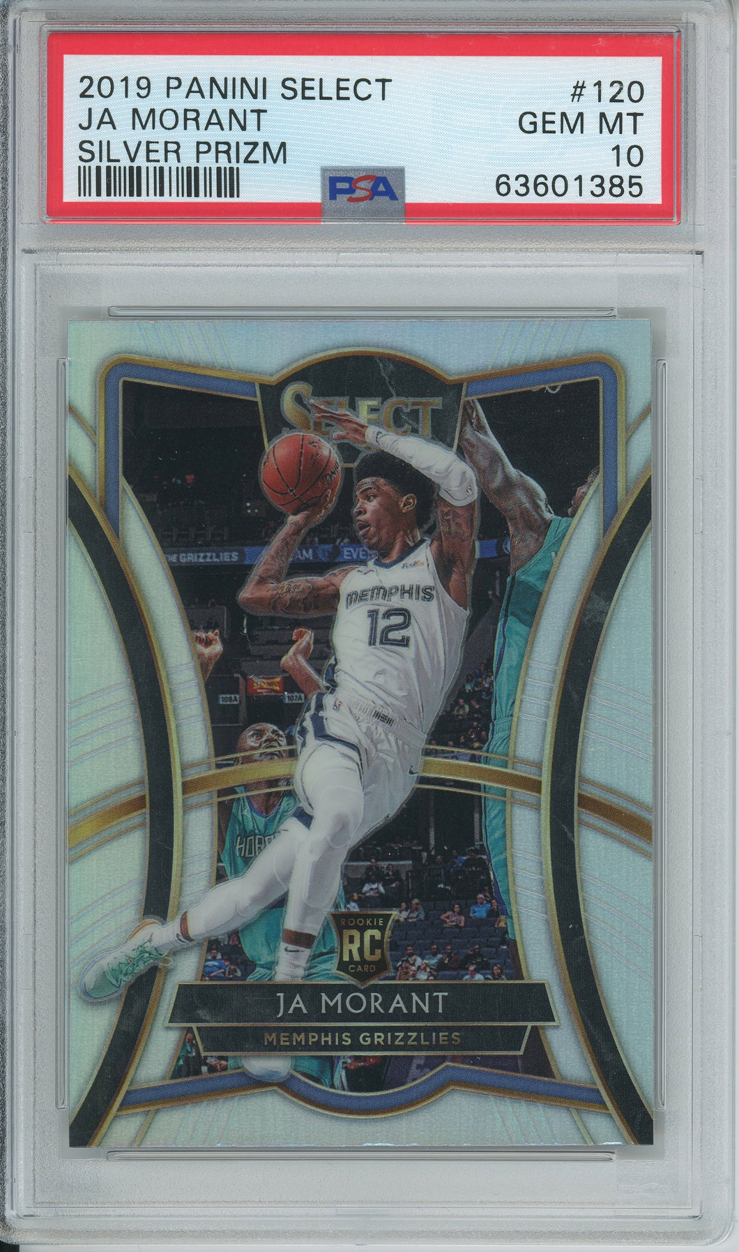 2019 Panini NBA Select #120 Silver Prizm Ja Morant PSA 10 – Bean's