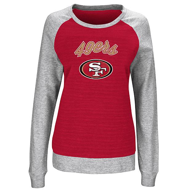 New Era Women's San Francisco 49ers Panel Boxy Red T-Shirt