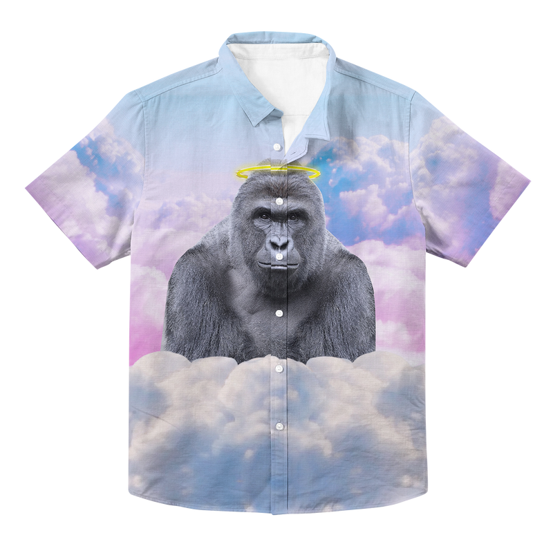 Harambe Halo Hawaiian Button Up – Beloved Shirts