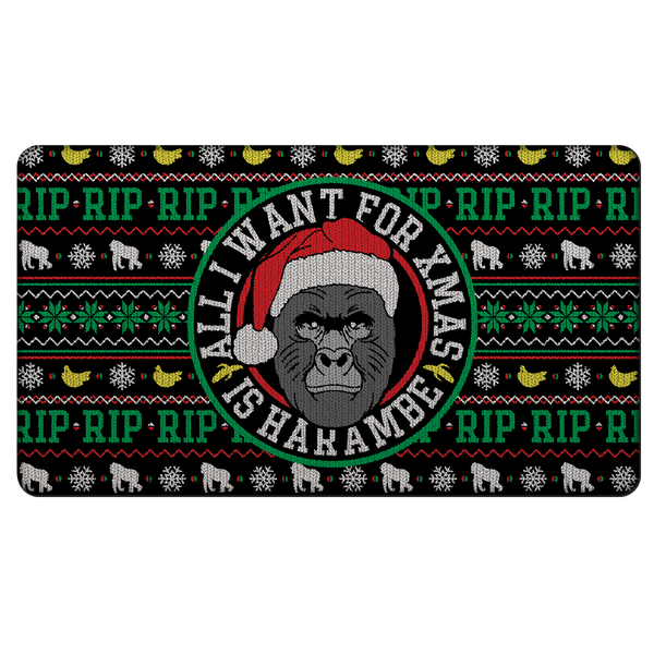 Harambe Halo Rubber Door Mat – Beloved Shirts