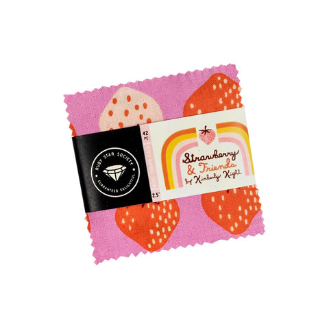 Strawberry & Friends designed by Kimberley Kight for Ruby Star Society Mini Charm Pack