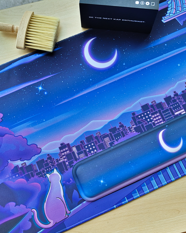 Night in The Neko City Deskmat