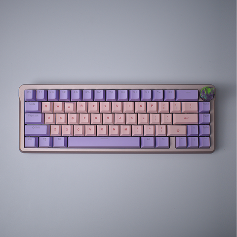 Cherry + OEM profile keycaps - top view