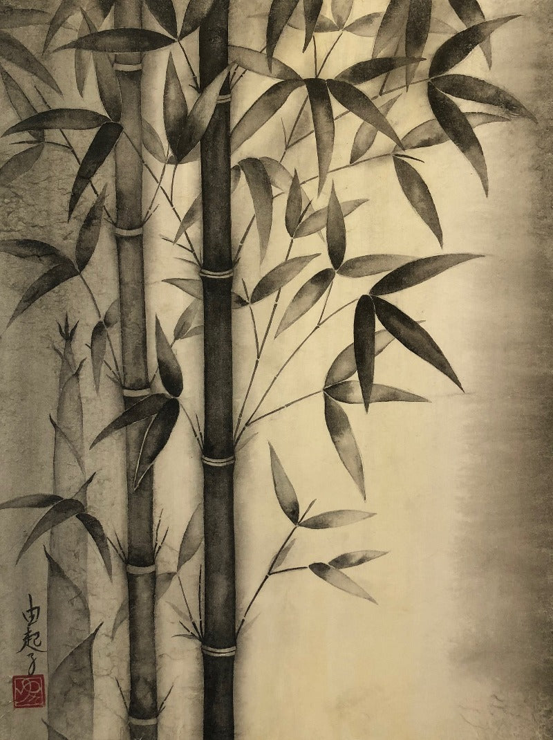 bamboo, japanese ink, nihonga, japanese art, japan, artist
