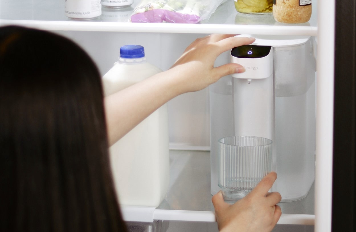waterdrop electric pitcher in the refrigerator