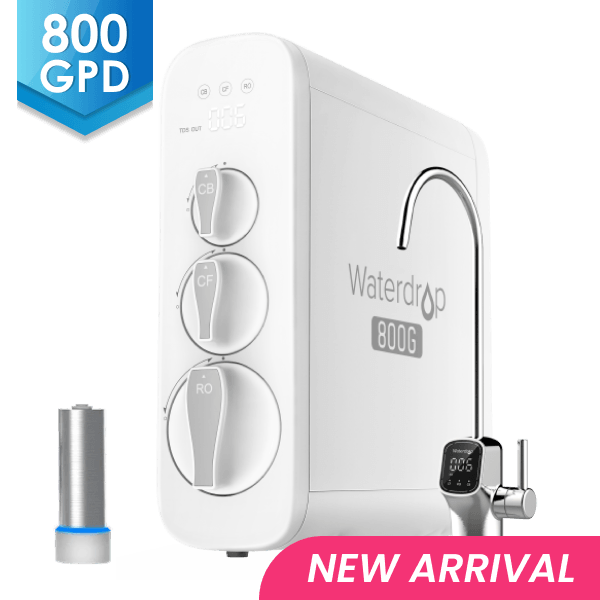 800 GPD Tankless RO System with UV Sterilizing Light - Waterdrop G3P800