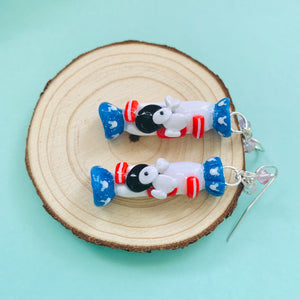 White Rabbit Candy Earrings - Kawaii Craft Shop - Rabbit Ears Entertainment