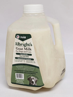 Albright's Raw Goat Milk, 32 oz. - Buckeye Raw