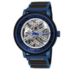 Holzwerk COLDITZ men's stainless steel & wood automatic watch, variant in blue, brown