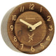 Reloj de mesa redondo Holzwerk ALFELD de madera, variante en marrón