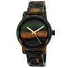 Holzwerk WIESMOOR women's and men's wooden watch in camouflage colors, variant in brown, olive & black