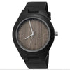 Holzwerk HIRSCHHORN Reloj de madera para mujer y hombre con logo de ciervo, negro