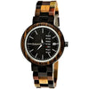 Holzwerk TEUTONIA small women's wooden watch with date display, version in black & brown