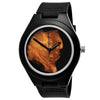Holzwerk Reloj de pulsera de madera para hombre y mujer, de resina epoxi, color negro