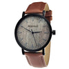 Reloj Holzwerk NECKAR de cuero y acero inoxidable para mujer y hombre, variante en negro, marrón