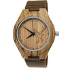 Reloj Holzwerk HIRSCHBERG de madera para mujer y hombre con logo de ciervo, versión en marrón