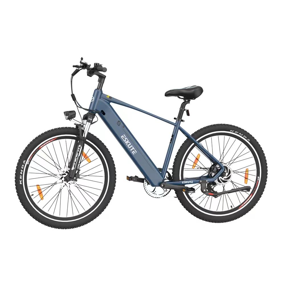 blue electric mountain bike