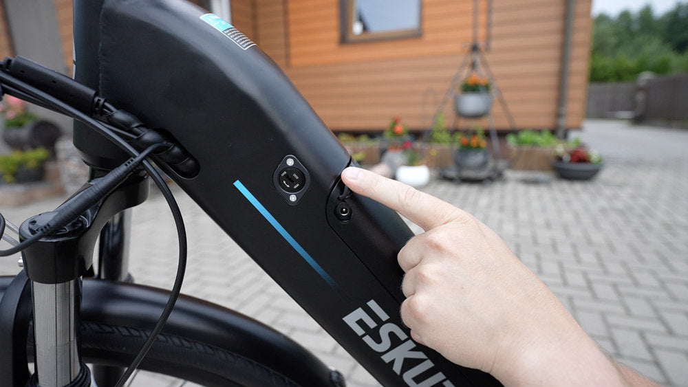 check battery capacity of the e-bike