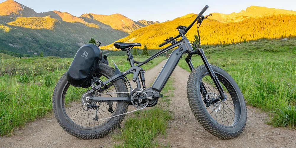 electric bike with full-suspension system