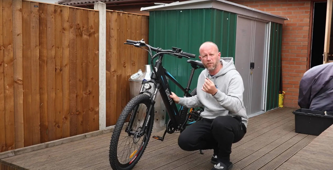 storing your e-bike in a comfy shed