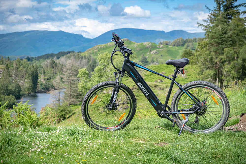 the best cheap electric mountain bike on the grassland