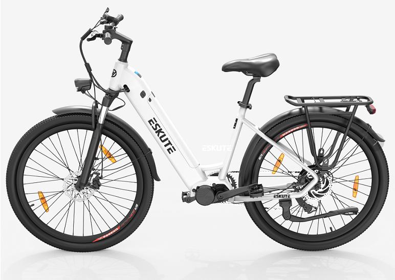 white electric bike