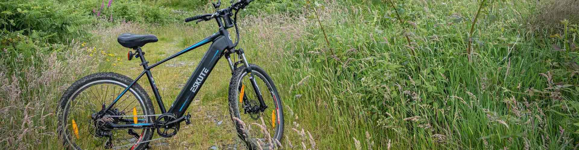 mountain bike with bike saddle