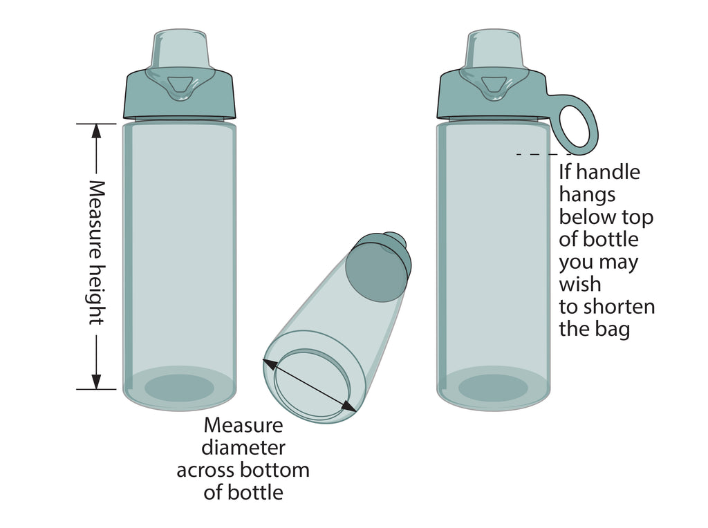 Dritz water bottle pattern sizes